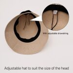 Airmoon Women's UV Protection Foldable Straw Beach Hat