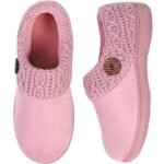 EverFoams Women's Suede Memory Foam Slippers