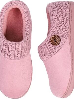 EverFoams Women's Suede Memory Foam Slippers
