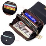 Roulens Small Crossbody Phone Bag, PU Leather, Adjustable Strap