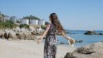 GRECERELLE Womens Summer Floral V Neck Midi Dress