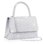 Larcenciel Sparkly Women's Clutch with Detachable Chain
