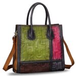 IVTG Leather Top Handle Bags for Women - Vintage Crossbody