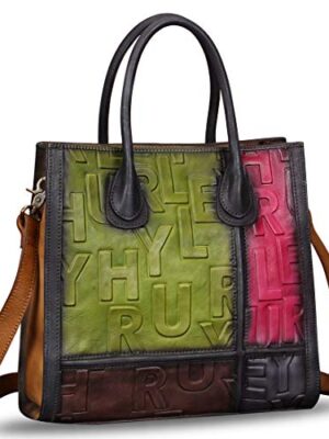 IVTG Leather Top Handle Bags for Women - Vintage Crossbody