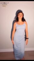 AUSELILY Women's Summer Ribbed Bodycon Maxi Dress