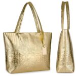 Women's Crocodile Large Tote Shoulder Bag