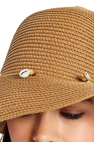 Trendyol Women's Casual Brown Hat