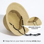 Comhats Women's Beach Straw Sun Hat UPF 50 Packable