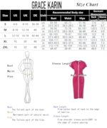 GRACE KARIN Women's Ruffle Sleeve Ruched Wrap Maxi Dress
