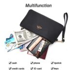 imeetu Women's Leather Wristlet Clutch Wallet