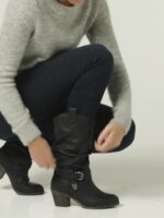 Rocket Dog Sidestep Women's Black Cowboy Boot