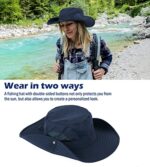 Wmcaps Men's Wide Brim UPF 50 Sun Hat, Mesh UV Protection