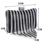 BDXMKS Women Tassel Evening Bag Diamond Beads Clutch