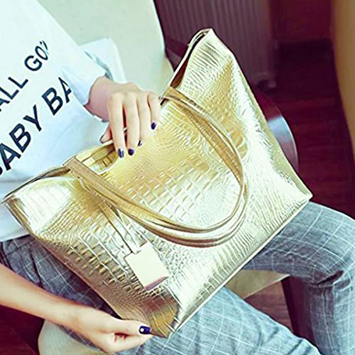 Women's Crocodile Large Tote Shoulder Bag