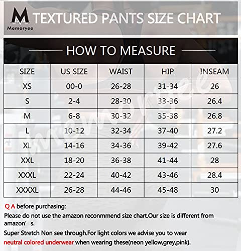 Memoryee Women's Honeycomb Waffle Ruched Butt Lift Leggings