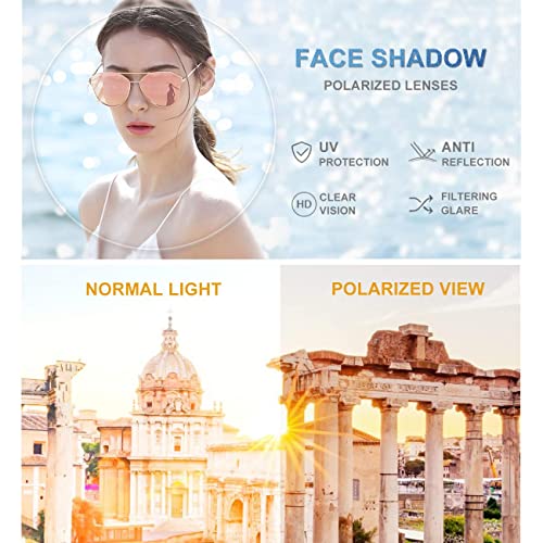 Cat Eye Polarized Sunglasses for Women UV400 Protection