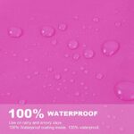 Vicloon Waterproof Adult Poncho, 2PCS, Reusable, with Hoods