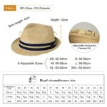 Comhats Unisex Straw Trilby Fedora for Summer & Beach