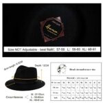 Comhats Stylish Wool Fedora Hat: Wide Brim, Trilby Fashion