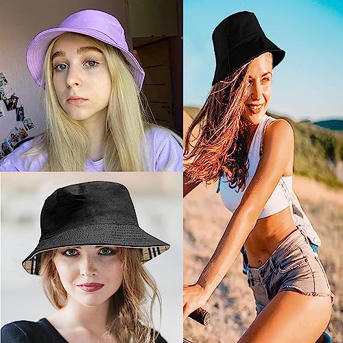 Ramoni Foldable Summer Bucket Hat for Men & Women (Beige)