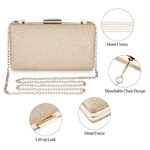 BAIGIO Gold Glitter Clutch for Women - Evening/Party Bag