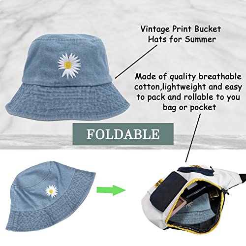 Keho Reversible Cotton Bucket Hat - Unisex