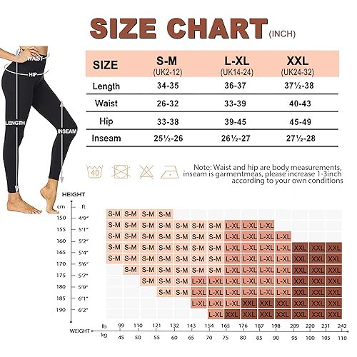 ACTINPUT Women's High Waisted Tummy Control Leggings