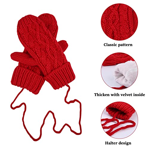 Women's Thermal Knit Mittens, Fleece Lined (1 Pair)