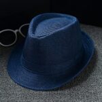 Unisex Panama Hat, Short Brim Beach Jazz Cap