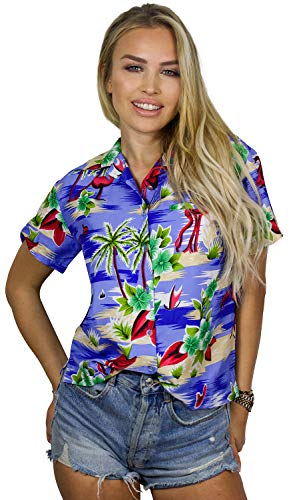 King Kameha Men's Short-Sleeve Beach Shirt
