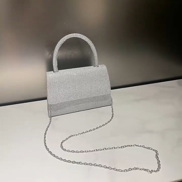 Larcenciel Sparkly Women's Clutch with Detachable Chain