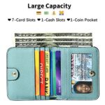GAEKEAO Women's RFID Blocking Leather Bi-fold Wallet