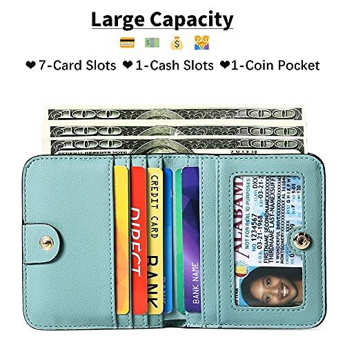 GAEKEAO Women's RFID Blocking Leather Bi-fold Wallet