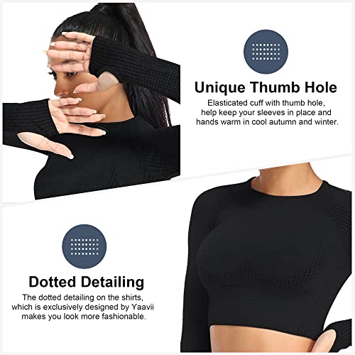Yaavii Women's Seamless High-Waisted Yoga Leggings