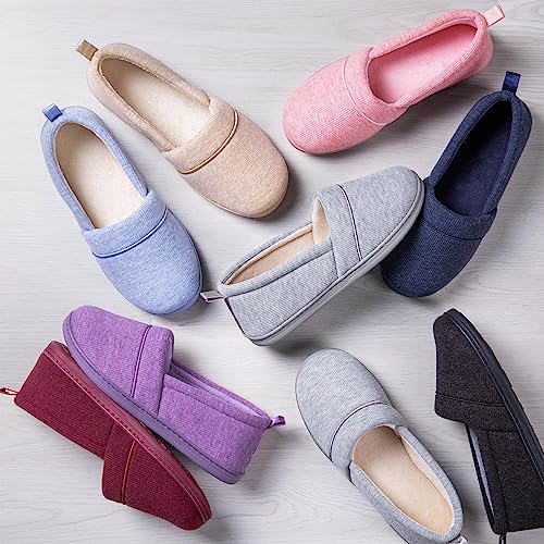 EverFoams Women's Memory Foam Knit House Slippers