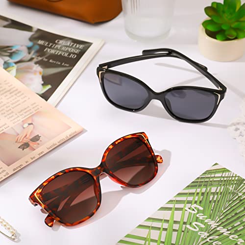 FANTESI 2 Pairs Cat Eye Polarized UV400 Sunglasses