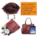 Aileese Women's PU Satchel Crossbody Handbag with Strap