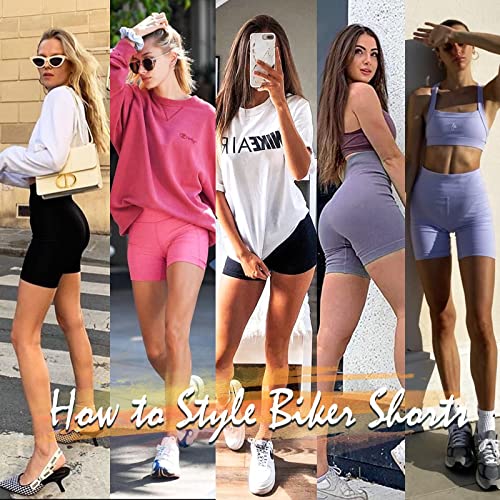 ACTINPUT Women's High Waist Gym Shorts with Pockets