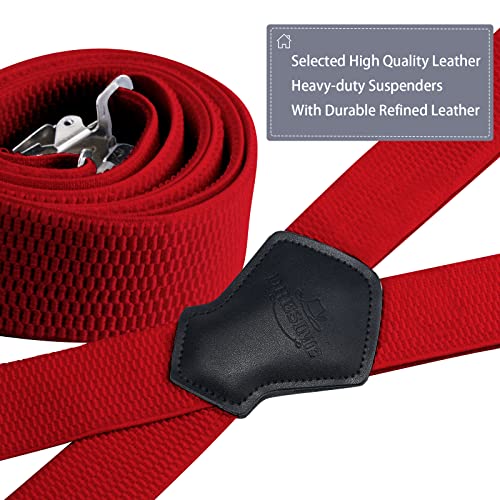Dresime 40mm X-Shape Heavy Duty Adjustable Suspenders