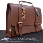 Catwalk Leather Messenger Bag - Large Work Satchel