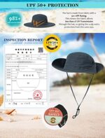Comhats UPF 50 Wide Brim Mesh UV Protection Safari Hat