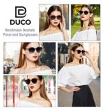 DUCO Classic Round Polarized UV400 Vintage Sunglasses