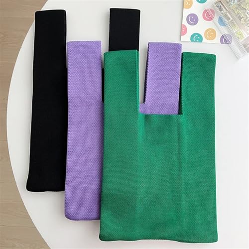 Mini Knot Wrist Bag - Handmade Knit Handbag for Women