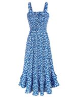 GRACE KARIN Women Summer Floral Maxi Dress