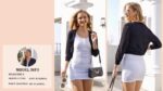 YADIFEN Summer 3/4 Sleeve Lightweight Cropped Cardigan