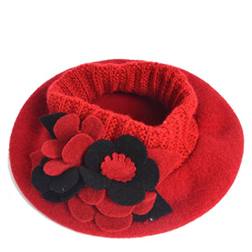 VECRY Womens Slouchy Knit Beret Ribbed Beanie Hat