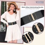WERFORU Women's Elastic Vintage Stretchy Belt for Dresses