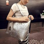 Women's Crocodile Large Tote Shoulder Bag