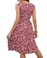 MOLERANI Sleeveless V Neck Midi Sundress with Pockets