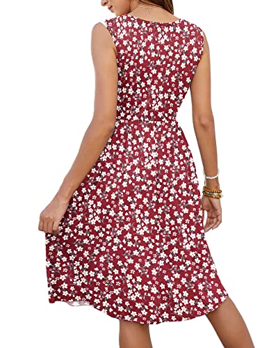 MOLERANI Sleeveless V Neck Midi Sundress with Pockets
